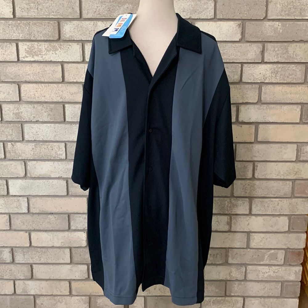 NWT MEN warm short sleeve button down shirt 4xl